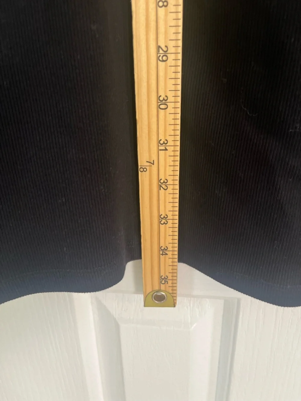 Old Navy Ribbed Knit Tank Dress LBD Size Large Black Stretch Racerback Basic NWT - Picture 7 of 8